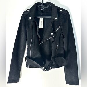 Francesca's Collections Black Leather Jacket